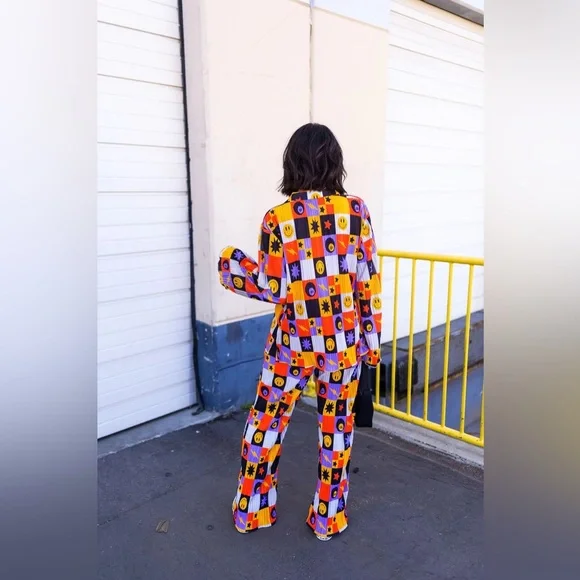 Dressed in LALA ORIGINAL Long Sleeve Plisse Set in Not Made To Be Subtle. NWT - Picture 2 of 9